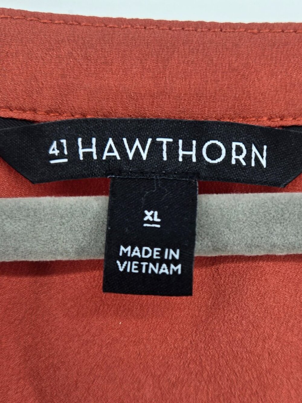 41 Hawthorn Sleeveless split-neck knit top - XL Burnt Orange - Picture 3 of 4